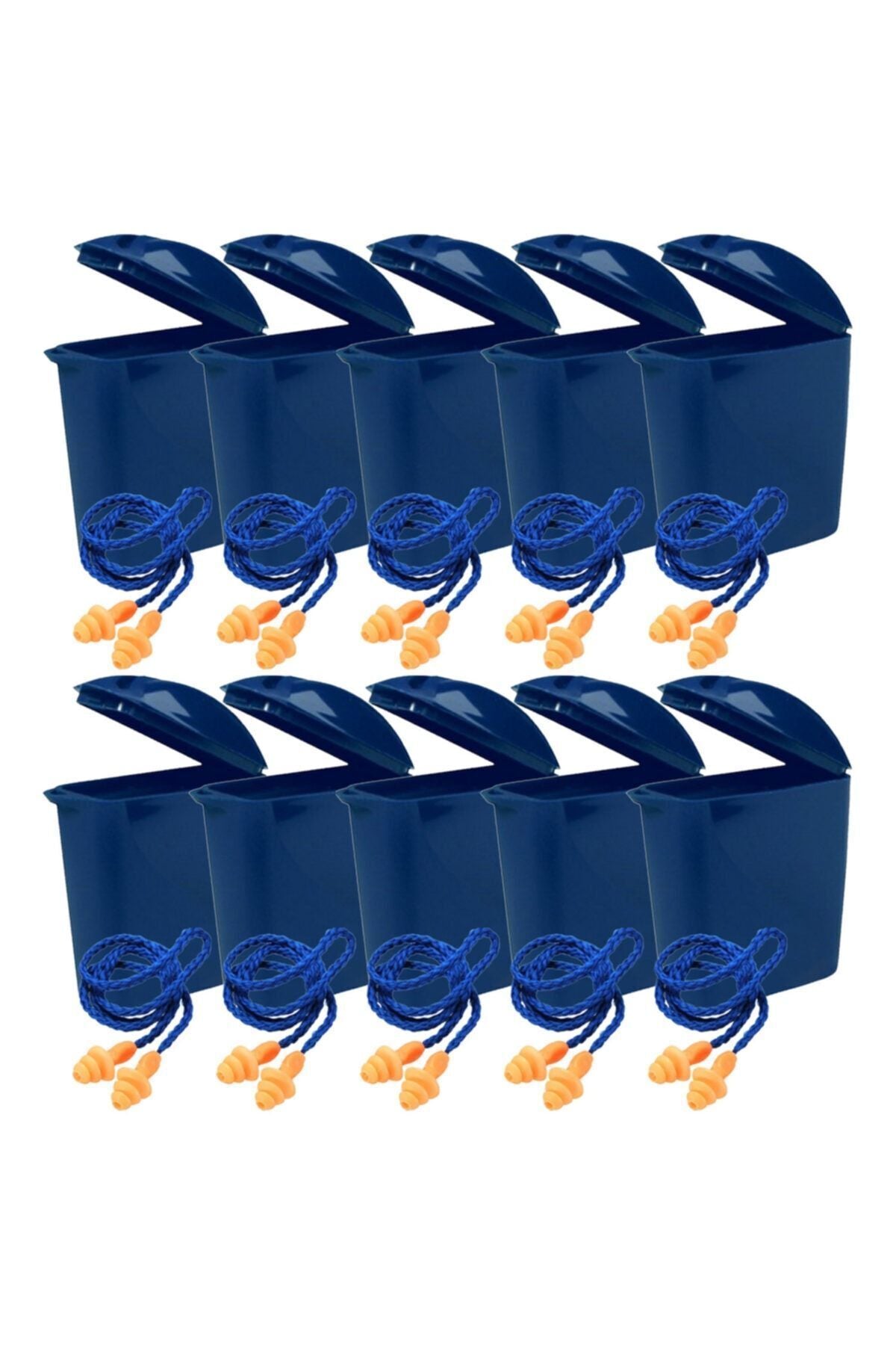 1271 Yıkanabilir 10 Çift Ipli Kulak Tıkacı 25db 1271 Yıkanabilir 10 Çift Ipli Kulak Tıkacı 25db